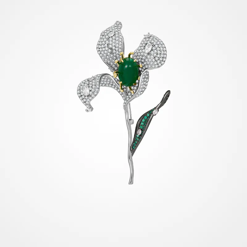 JAY Imitation Agate Brooches Women's-5