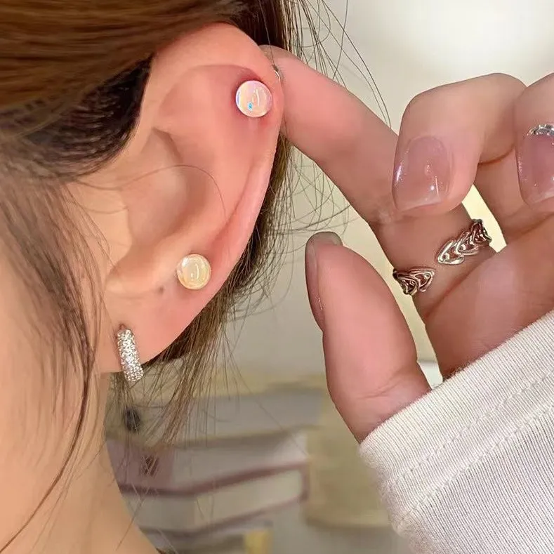 JAY Resin Stud Earrings Women's-4