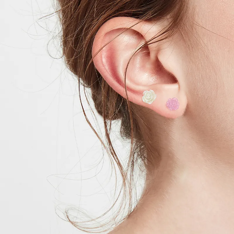 JAY Titanium Steel Stud Earrings Women's-5