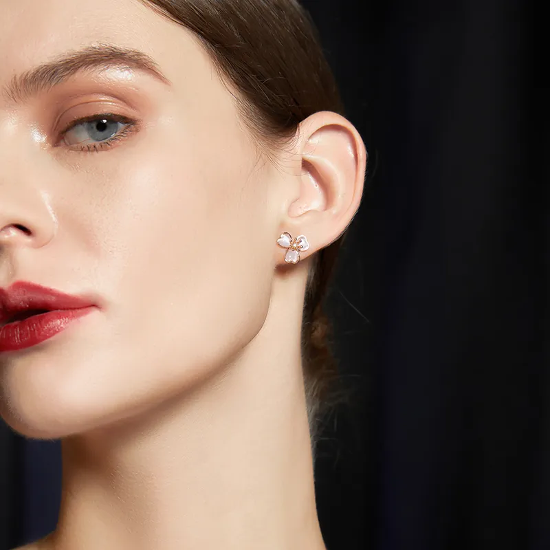 JAY S925 Silver Stud Earrings Women's-3