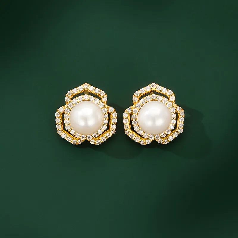 JAY 925 Sterling Silver Stud Earrings Women's-1