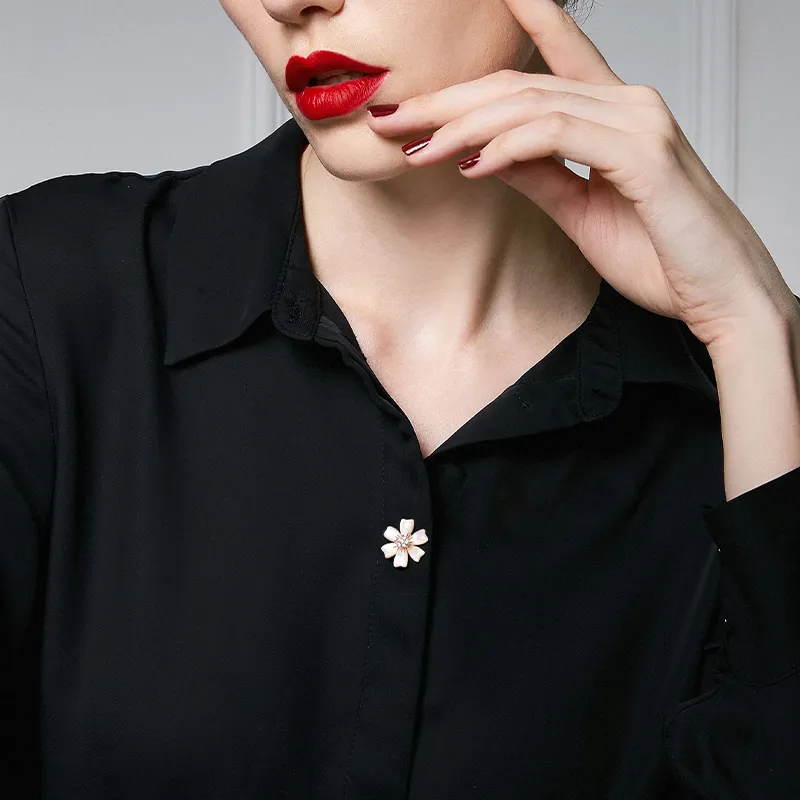 JAY Brooches Women's White-2