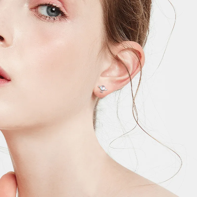 JAY 925 Sterling Silver Stud Earrings Unisex-5
