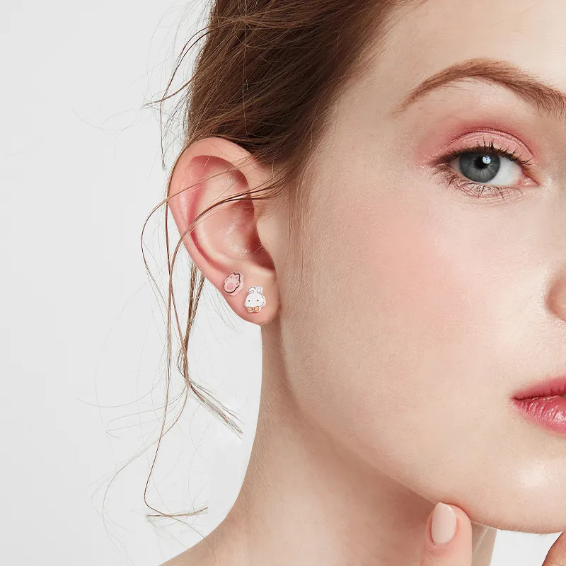 JAY 925 Sterling Silver Stud Earrings Women's-10