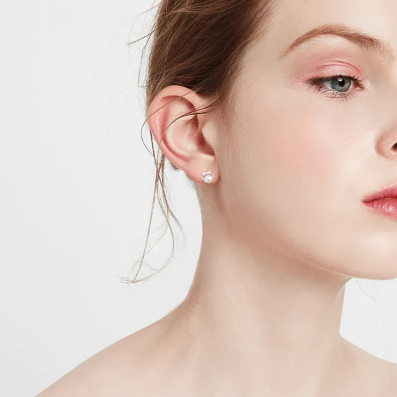 JAY Pearl Stud Earrings Women's-3