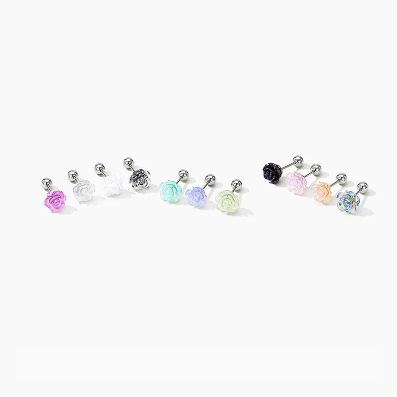 JAY Titanium Steel Stud Earrings Women's-4