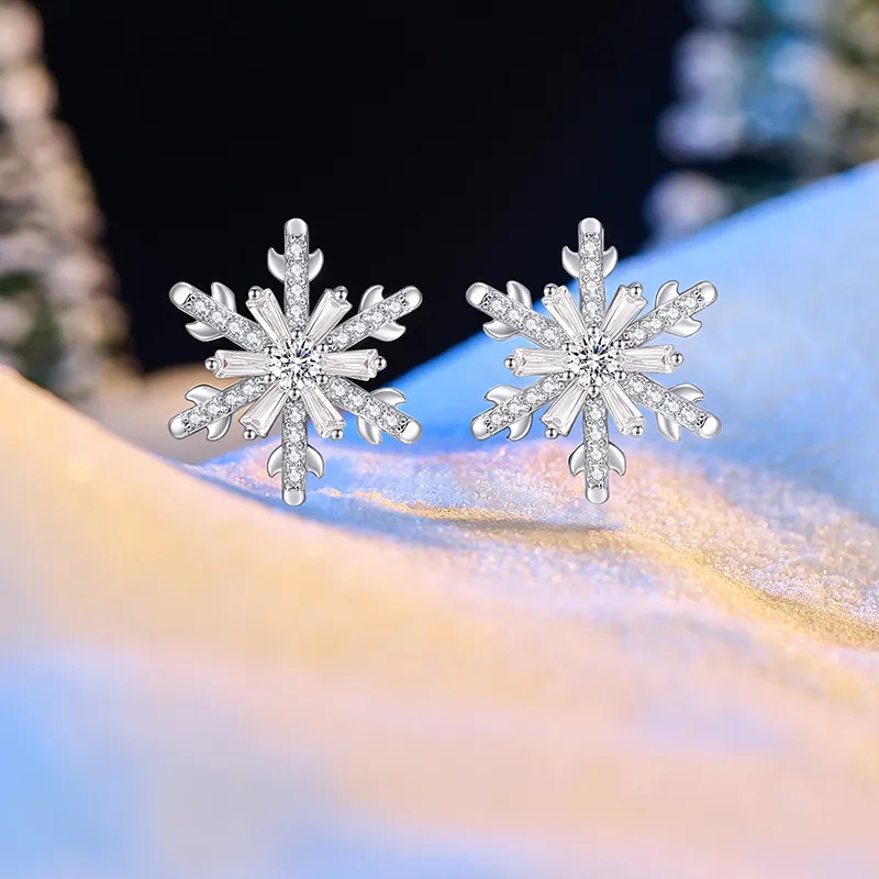 JAY 925 Silver Needles Stud Earrings Women's-1