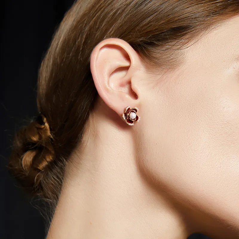 JAY S925 Silver Stud Stud Earrings Women's-3