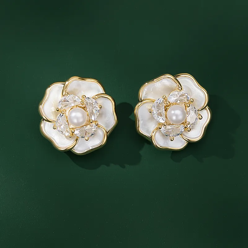JAY Faux Pearl Stud Earrings Women's-1