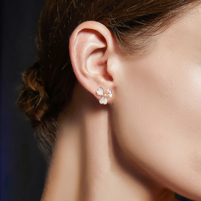 JAY S925 Silver Stud Earrings Women's-2