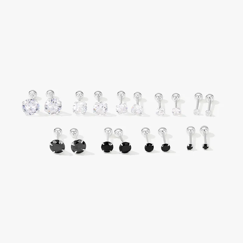JAY 999 Fine Silver Stud Earrings Unisex-14