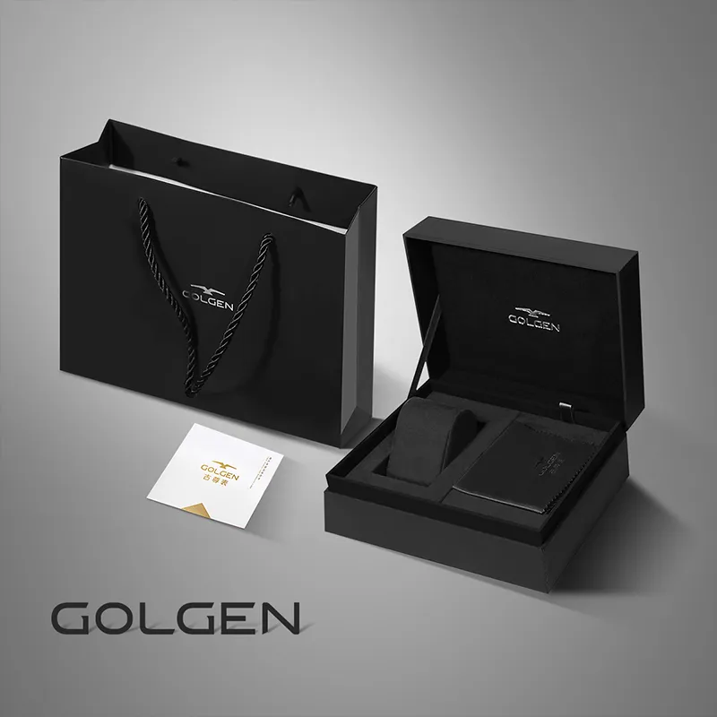 GOLGEN Mechanical Movement Stainless Steel Watchband Watch Unisex White Dial-2