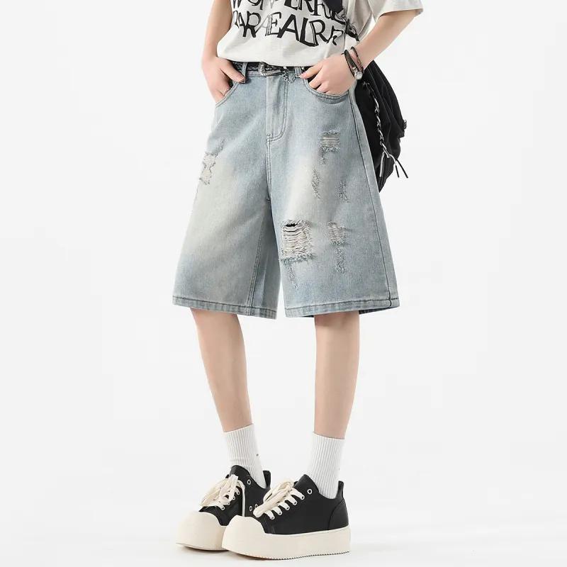POINTLIMIT Denim Shorts Unisex-13