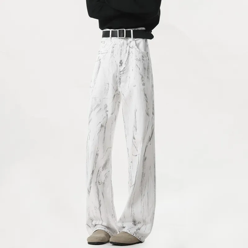 POINTLIMIT Jeans Unisex White-5