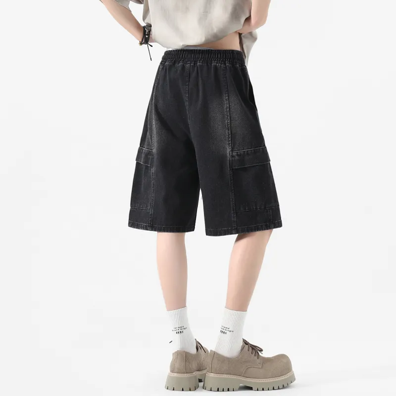 POINTLIMIT Denim Shorts Unisex-5