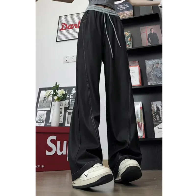 POINTLIMIT Casual Pants Unisex Denim Black-3