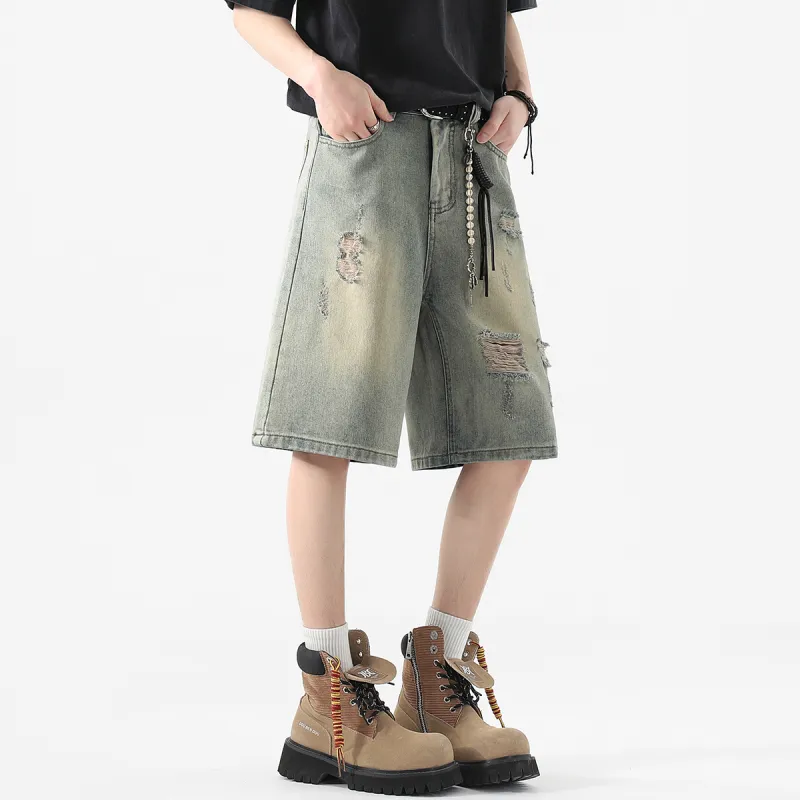 POINTLIMIT Denim Shorts Unisex-5