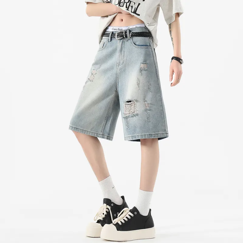 POINTLIMIT Denim Shorts Unisex-11