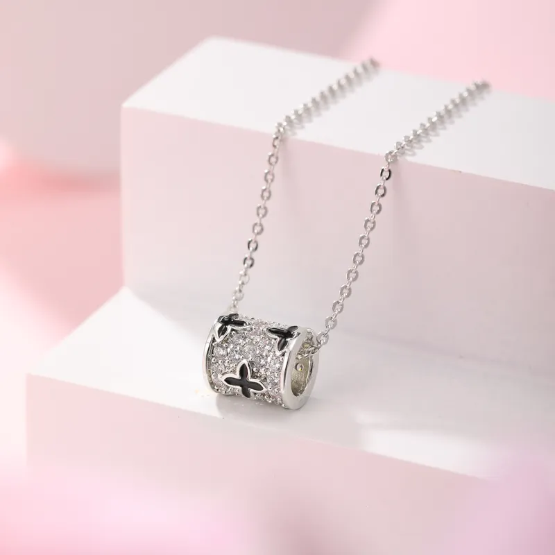 Clect Synthetic Cubic Zirconia Necklaces Women's-3