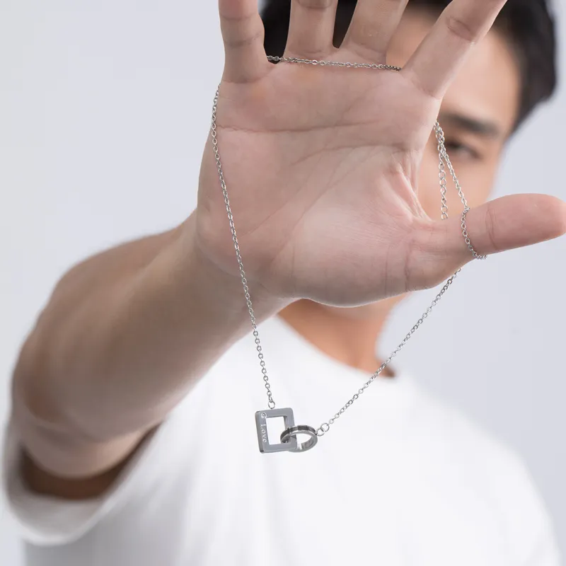 Clect Alloy Necklaces Unisex Silver-4