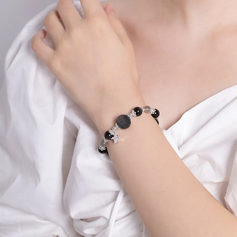 Clect Obsidian Bracelets Women's-5