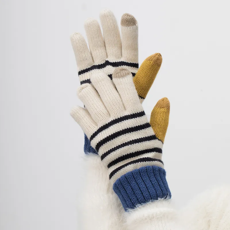 Clect Acrylic Knit Gloves Women's-3