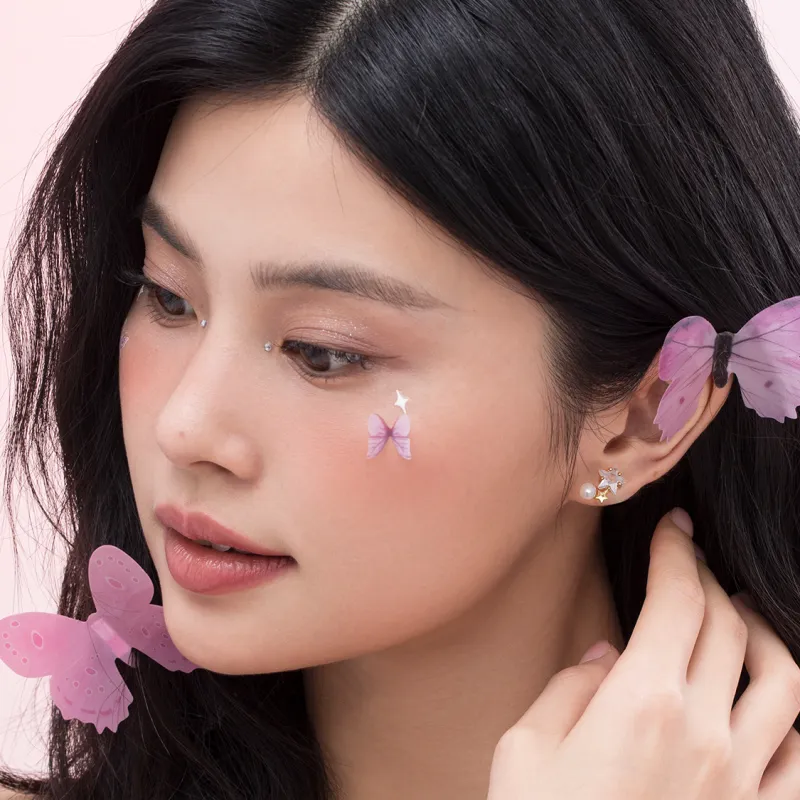 Clect Eco Friendly Alloy Stud Earrings Women's-4