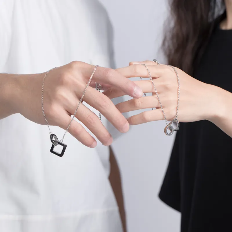 Clect Alloy Necklaces Unisex Silver-3