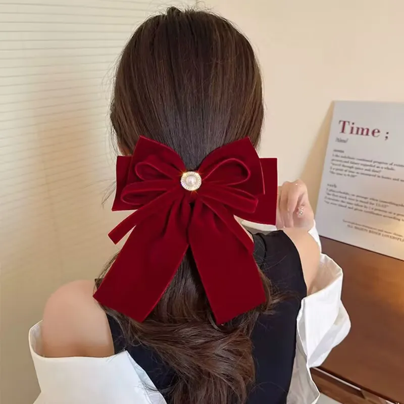 Clect Velour Hair Clips Women's-2