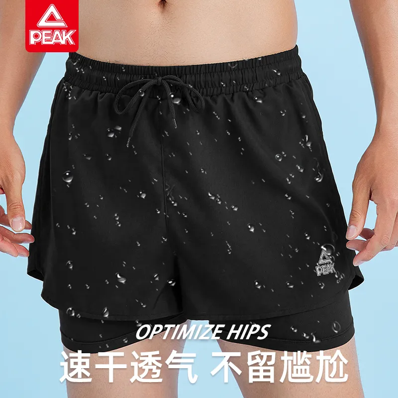 PEAK Swimming Sets Polyester Elastane Outdoor Men's Black-3
