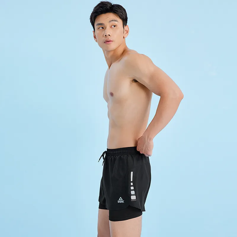 PEAK Swimming Sets Polyester Elastane Outdoor Men's Black-2
