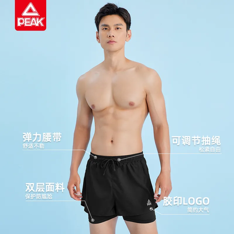 PEAK Swimming Sets Polyester Elastane Outdoor Men's Black-2