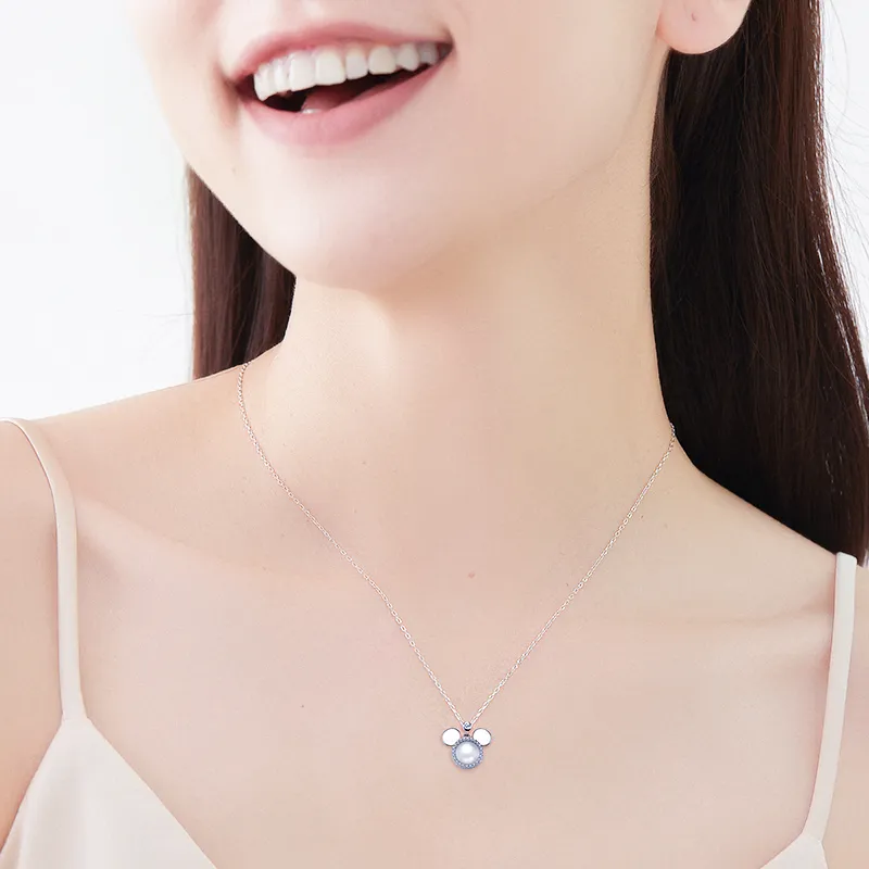 Disney Mickey Series S925 Silver Necklaces Women's-3