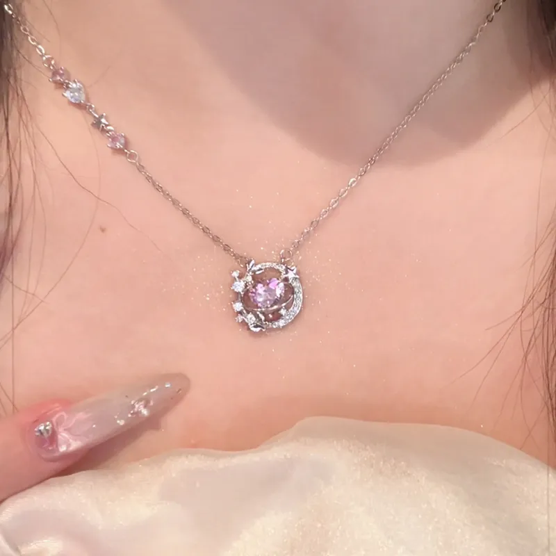 Disney Princess S925 Silver Necklaces Women's-9