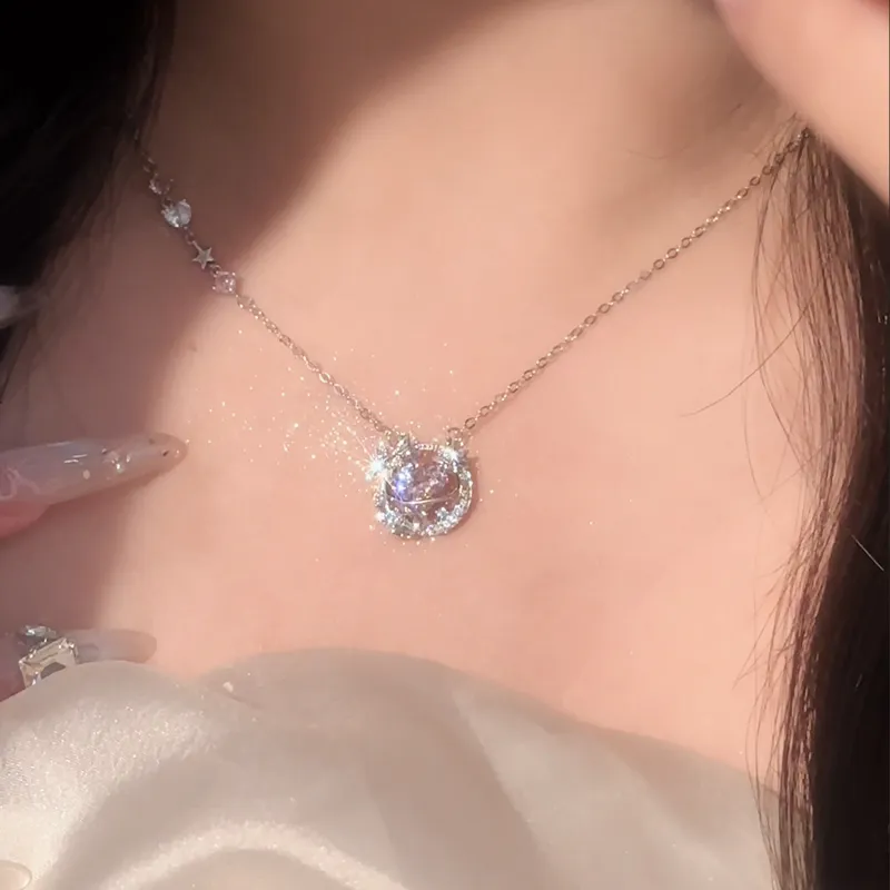 Disney Princess S925 Silver Necklaces Women's-14