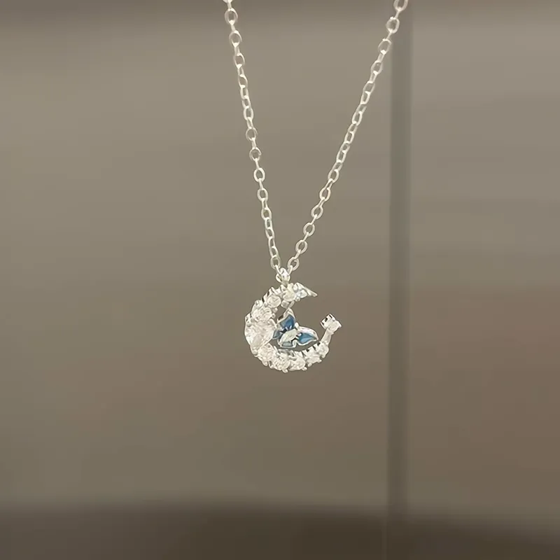 Disney Princess S925 Silver Necklaces Women's-4