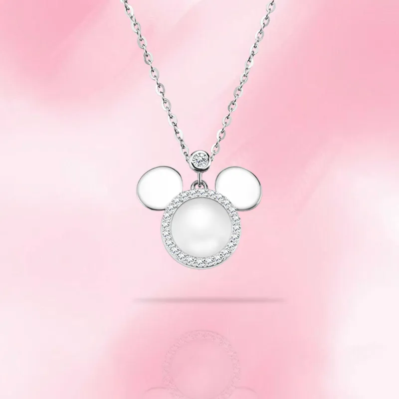 Disney Mickey Series S925 Silver Necklaces Women's-2