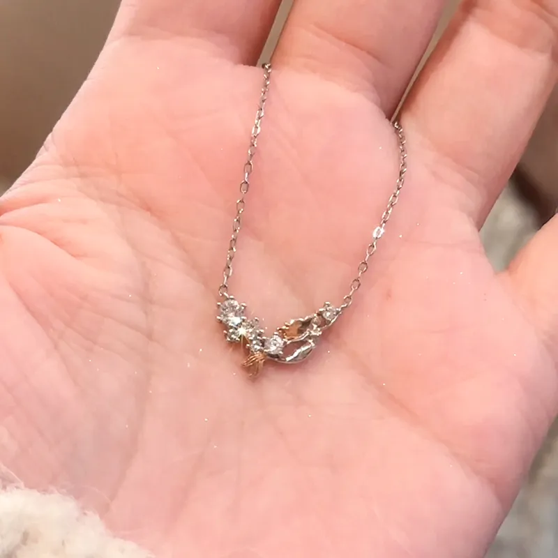 Disney Princess S925 Silver Necklaces Women's-4