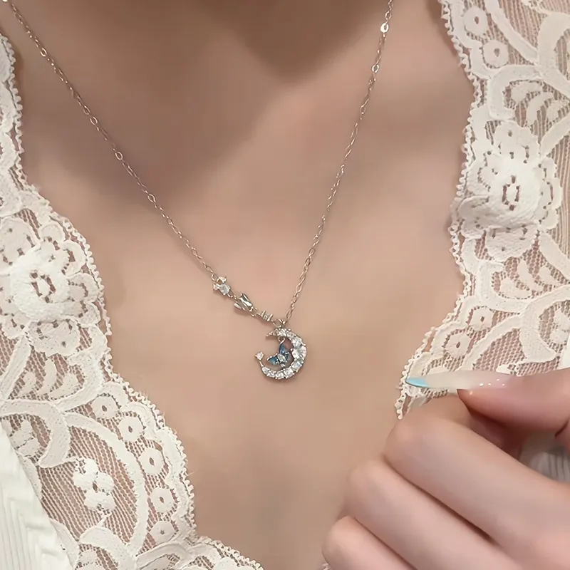 Disney Princess S925 Silver Necklaces Women's-5