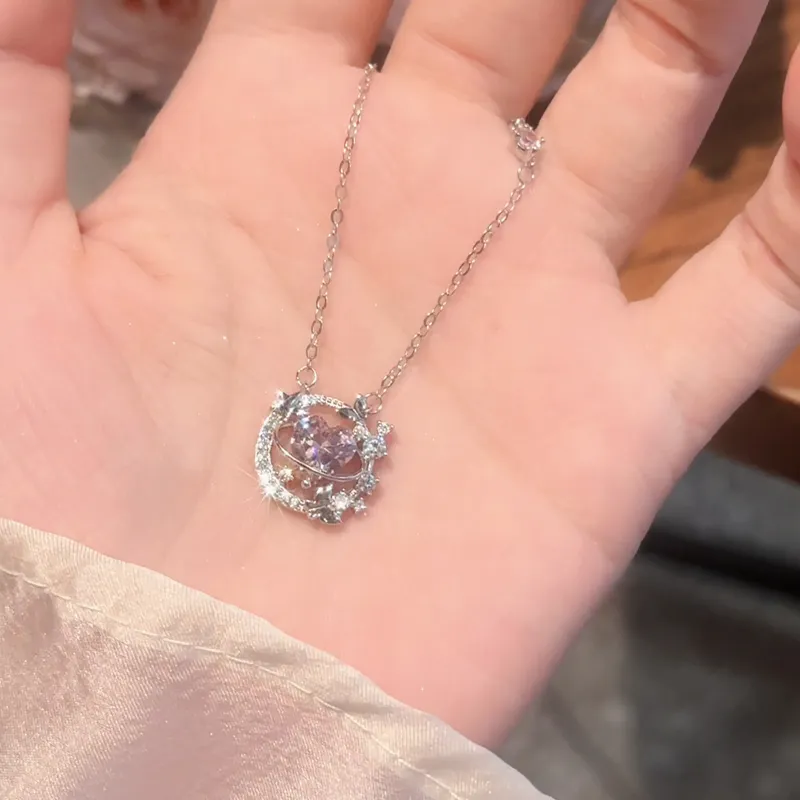 Disney Princess S925 Silver Necklaces Women's-13