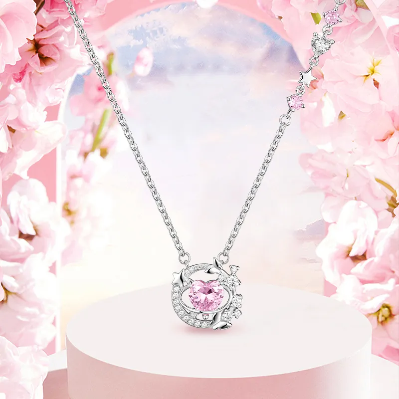 Disney Princess S925 Silver Necklaces Women's-6