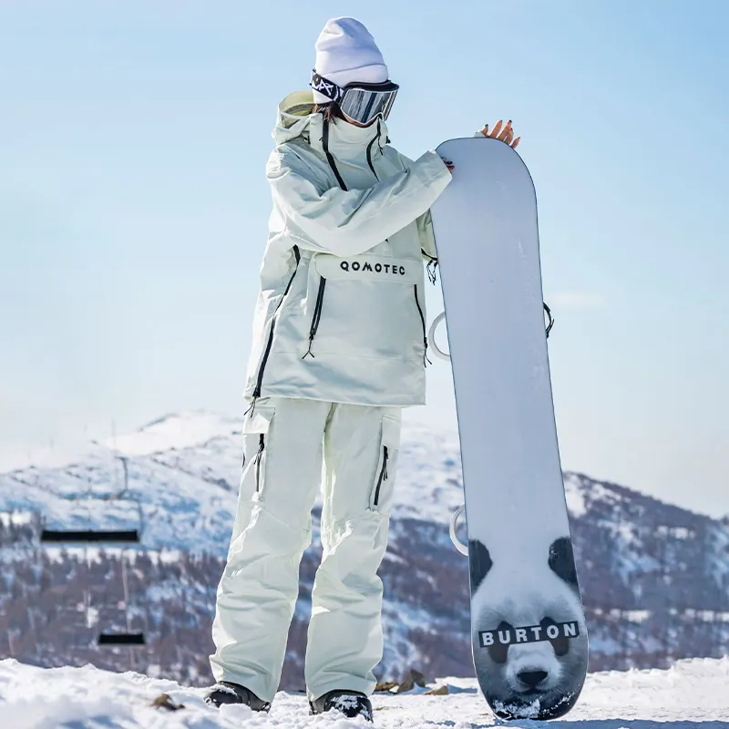 LA QOMOTEC Ski Tops Unisex Light Green-7
