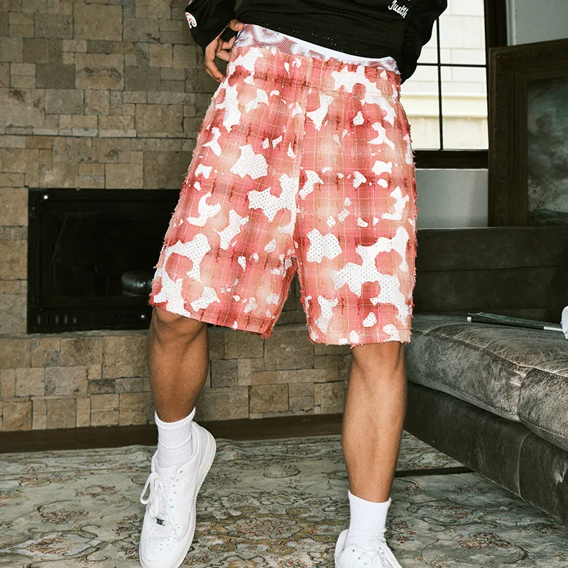 JUST VIBE Casual Shorts Unisex Pink-4