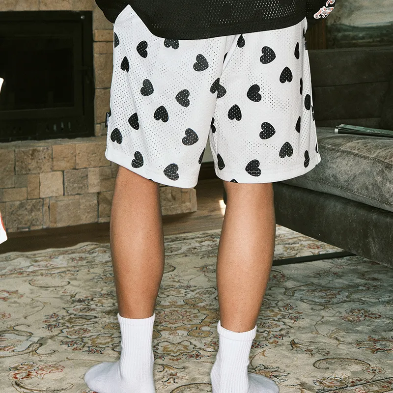 JUST VIBE Casual Shorts Unisex White-5