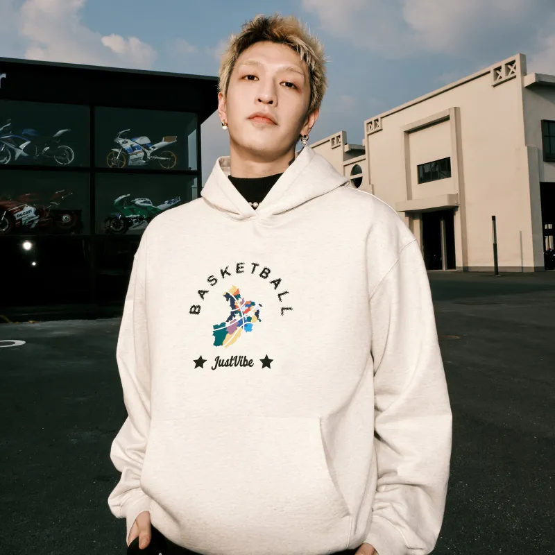 JUST VIBE Sweatshirts Unisex Light Gray-7