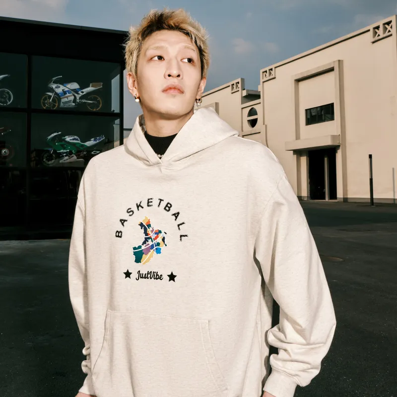JUST VIBE Sweatshirts Unisex Light Gray-2