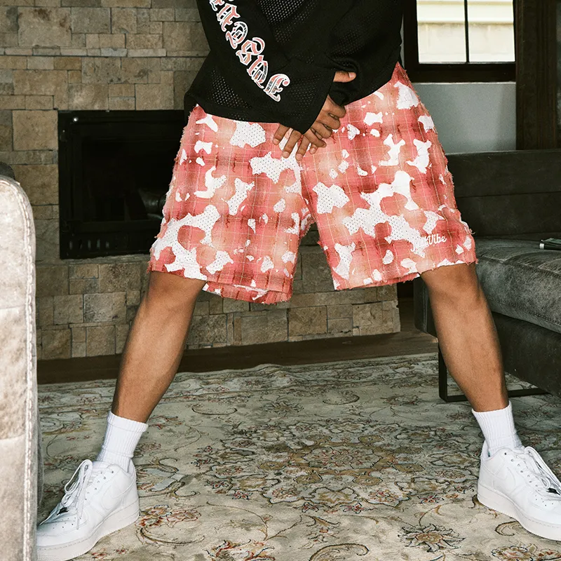 JUST VIBE Casual Shorts Unisex Pink-2