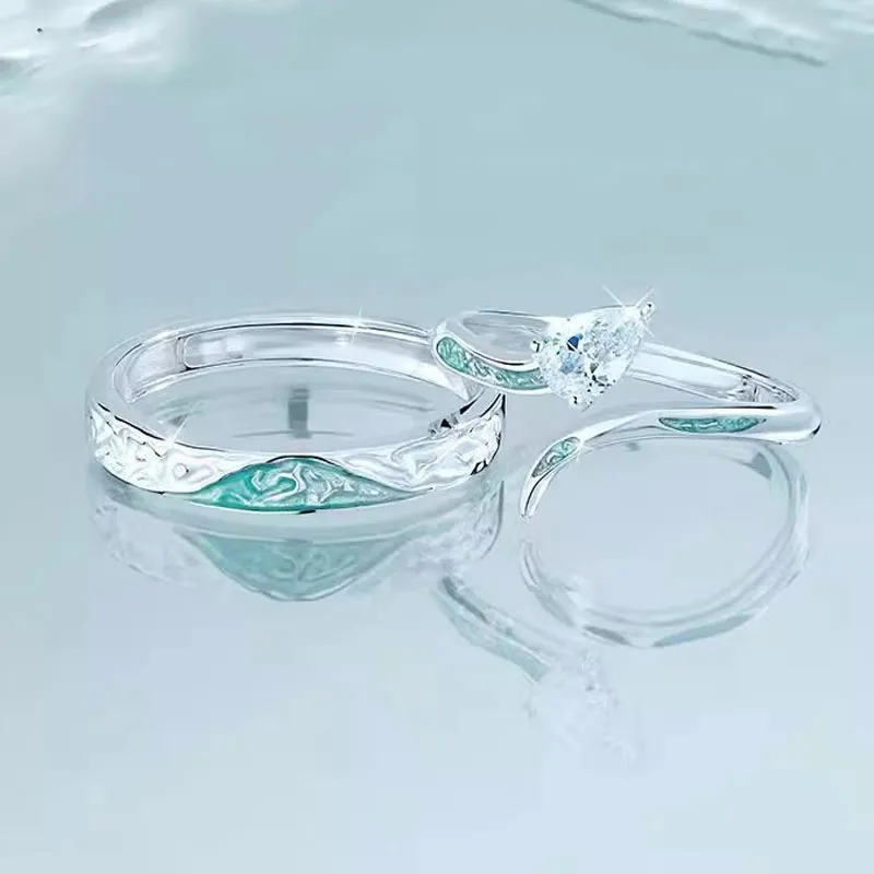 VANA 925 Sterling Silver Rings Unisex Silver White-4
