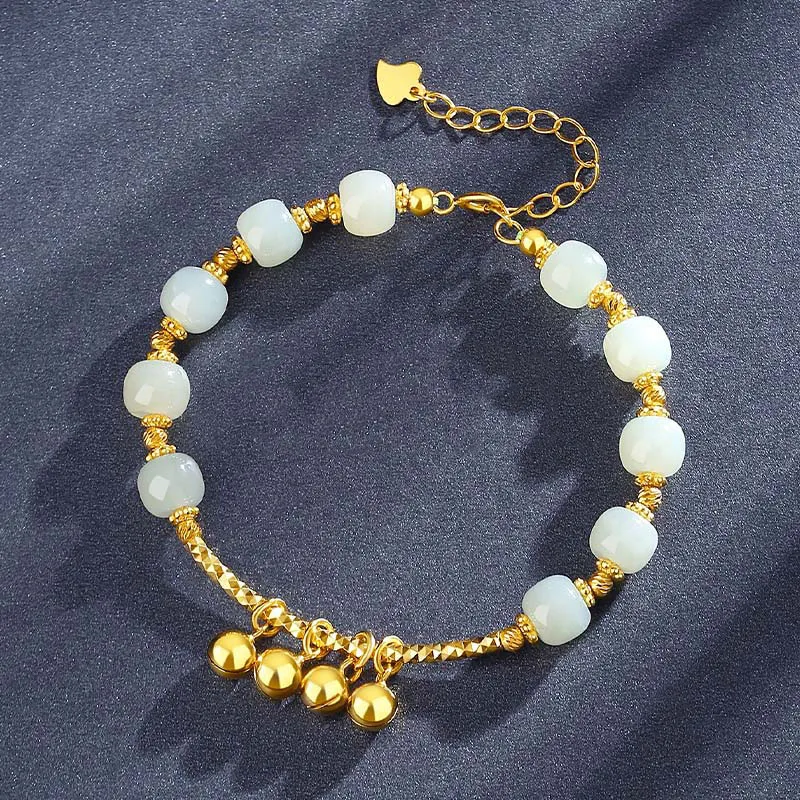 VANA Hetian Jade Bracelets Pale Greenish White Jade Women's-4