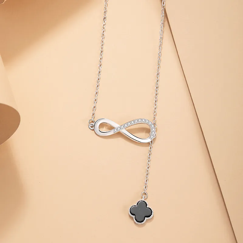 VANA S925 Silver Necklaces Women's Silver White-2
